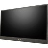 Монитор/ Acer PM161QJbmiuux 15,6'', UltraThin Black, 16:9, IPS, 1920x1080, 6ms, 250cd, 60Hz, mini HDMI, 2xType-C, Speakers 1Wx2, FreeSync, HDR 10, Vesa:100x100