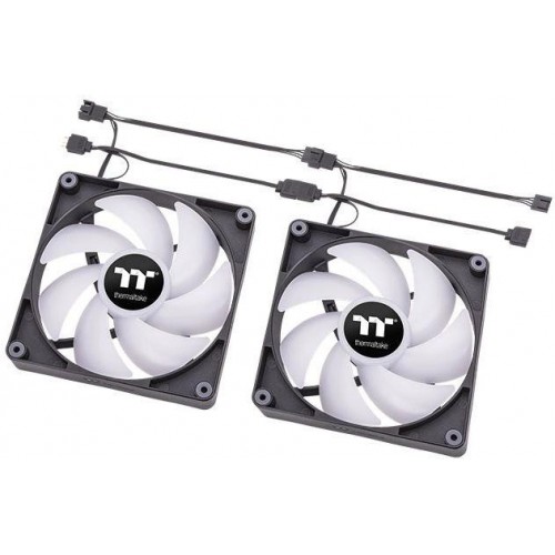 Вентилятор Thermaltake CT120 Sync ARGB 120мм - черный, 4-pin, 25.8дБ (упак. 2шт) - идеальное охлаждение для вашего корпуса