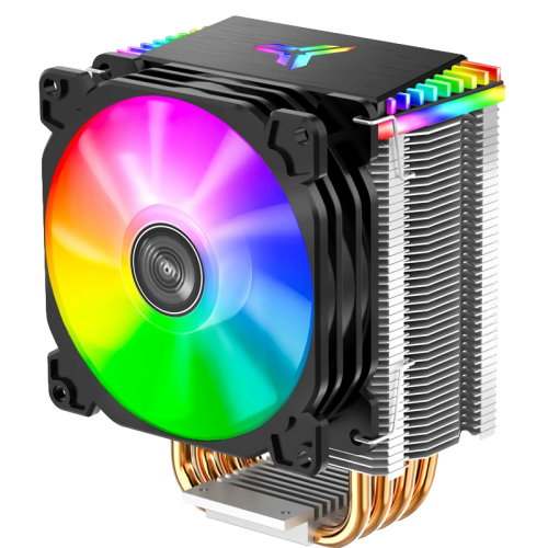 Кулер для процессора/ CPU Cooler JONSBO CR-1400 ARGB (160W, 4-pin PWM, 126mm, Al/Cu, 4x6mm, ARGB, 1x92mm, 36.0CFM, 30.5dBA, 2300RPM, S: 1700/1200/115X, AM4/AM5 Black) JONSBO