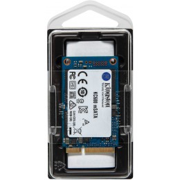 Твердотельный накопитель/ Kingston SSD KC600, 256GB, mSATA, SATA3, 3D TLC, R/W 550/500MB/s, IOPs 90 000/80 000, DRAM buffer 256MB, TBW 150, DWPD 0.32 (12 мес)