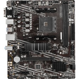 Материнская плата/ MB MSI AMD A520 sAM4, 2xDDR4(64GB), D-SUB/HDMI 2.1/DP, 1xPCIe 3.0x16, 2xPCIe 3.0, 1xLAN, 4xSATA 6Gb/s, 1xM.2, 4xUSB 3.2, 2xUSB 2.0, 1xPS/2, mATX