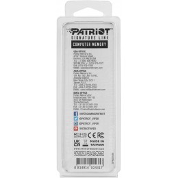 Память DDR4 16GB 2666MHz Patriot PSD416G26662 Signature RTL PC4-21300 CL19 DIMM 288-pin 1.2В single rank Ret