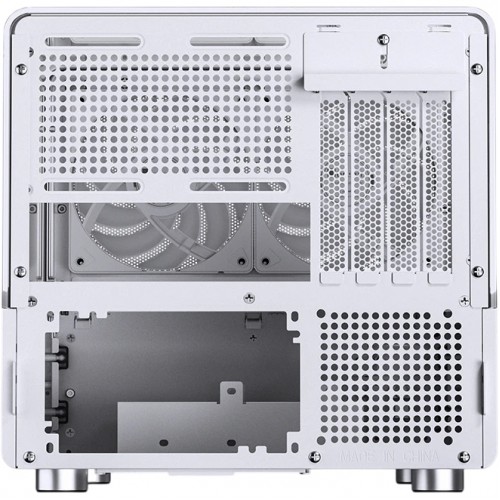 Корпус JONSBO V12 Mini-Tower без блока питания: стильный белый кейс для mATX и mITX с 2 вентиляторами и USB-C 3.2