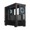Корпус ПК без блока питания/ Case Fractal Design Pop Mini Air RGB TG Clear Tint, Mini-Tower, 3x120mm RGB, 2xUSB-A 3.2 mATX, mITX Black Fractal Design