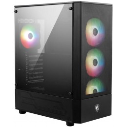 Корпус MSI MAG FORGE 112R черный без БП ATX 2x120mm 4x140mm 2xUSB3.0 audio bott PSU