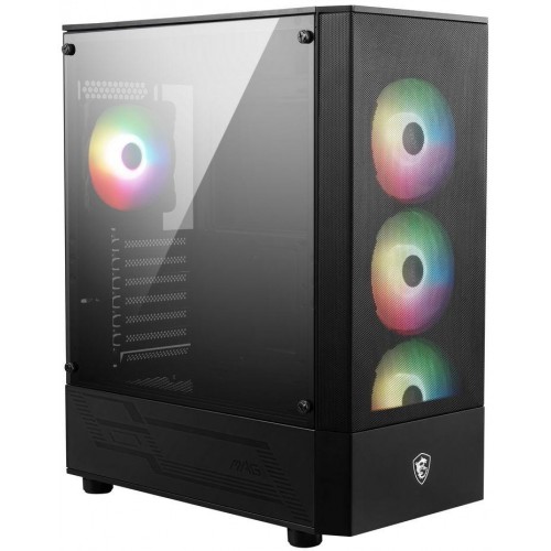 Корпус MSI MAG FORGE 112R черный ATX с охлаждением 2x120mm и 4x140mm, 2xUSB3.0 и аудио разъемом