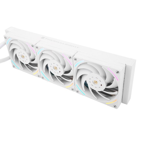 Система жидкостного охлаждения/ Water Cooling System Thermalright Elite Vision 360 (360mm, LED, White, ARGB/ Fans: 3x120mm, 69CFM, 27dBA, 2150RPM/ Pump height 63mm, Rad thickness 27mm/ S: 1700, 1200, 1851, 115X, 2011, 2066, AM5, AM4) Thermalright