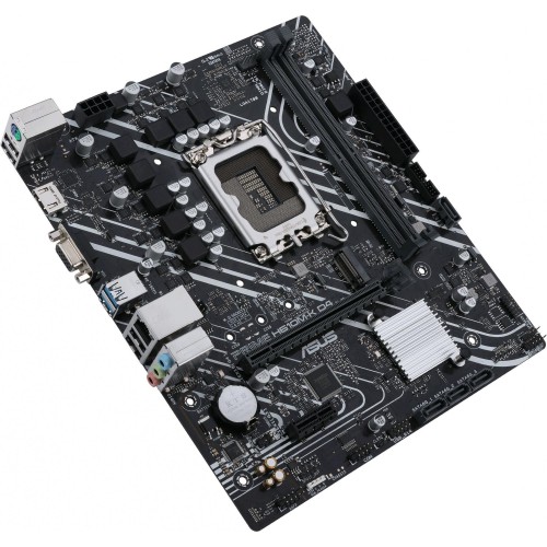 Купить материнскую плату Asus PRIME H610M-K D4 для Intel 1700, 2xDDR4, mATX, 8ch звук, HDMI и VGA