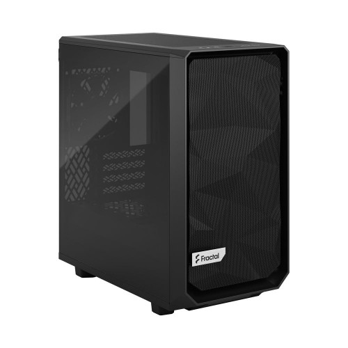 Корпус ПК без блока питания/ Case Fractal Design Meshify 2 Mini TG Dark Tint, Mini-Tower, 1x120mm + 1x140mm, 2xUSB-A 3.2 + 1xUSB 3.2 Type-C mATX, mITX, mDTX Black Fractal Design