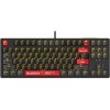 Клавиатура A4Tech AT87 Proxy Boom для геймеров с LED-подсветкой, бежевый/красный, USB, кабель 1.8м