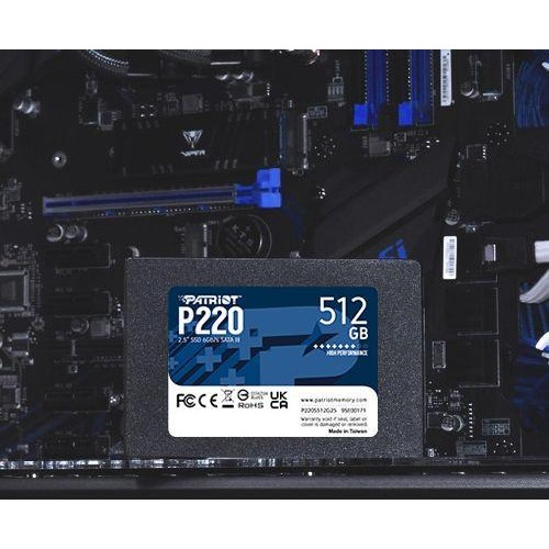 Твердотельный накопитель Patriot SATA-III 512GB P220S512G25 - Высокая производительность и надежность для вашего ПК