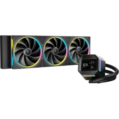 Система водяного охлаждения Deepcool LM360 ARGB Soc-AM5/AM4/1200/1700/1851 черный 4-pin 19-36dB Al LCD 250W 1729gr Ret (R-LM360-BKDMMC-1)
