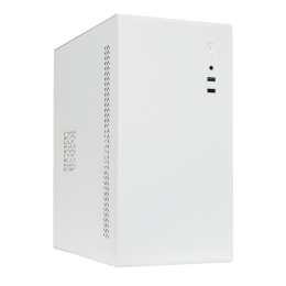 Корпус с блоком питания 450Вт./ Case Foxline FL-719W-FZ450R-U31, mATX case, white, w/PSU 450W 12cm, w/1xUSB2.0, w/1xUSB3.0, w/1xCombo Audio, w/pwr cord, w/o FAN