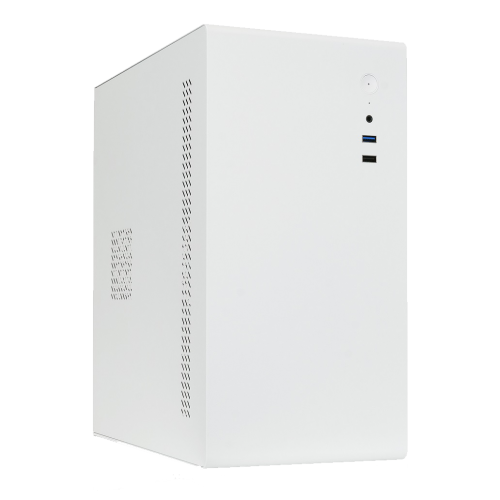Корпус с блоком питания 450Вт./ Case Foxline FL-719W-FZ450R-U31, mATX case, white, w/PSU 450W 12cm, w/1xUSB2.0, w/1xUSB3.0, w/1xCombo Audio, w/pwr cord, w/o FAN