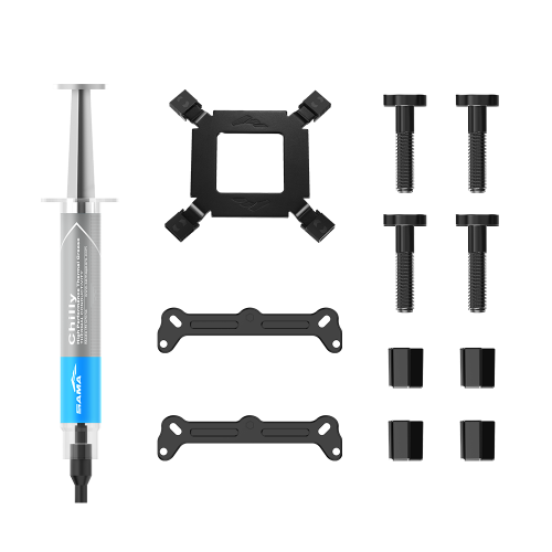 Кулер для процессора/ CPU Cooler SAMA U40 (130W, 4-pin PWM, 47mm, 4x6mm, 1x90mm, 38.18CFM, 34dBA, 2800RPM, S: 1851/1700/1200/115X, AM5/AM4, black) SAMA