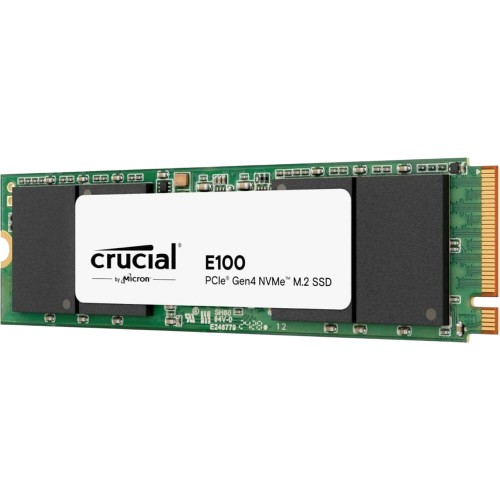 Купить Crucial SSD E100 1000GB M.2 NVMe PCIe 4.0 – Высокоскоростной Твердотельный Накопитель с 3D TLC и 5000/4500MB/s