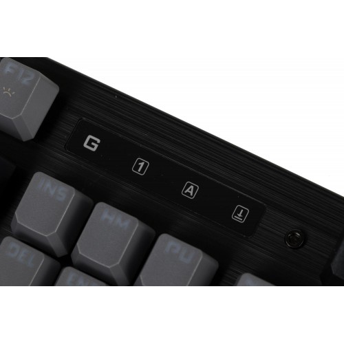 Клавиатура A4Tech B828N для геймеров с LED-подсветкой, USB, черный/серый, 1.8 м кабель