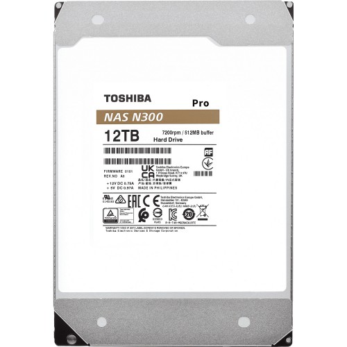 Купить жесткий диск Toshiba N300 Pro NAS 12TB 7200 об/мин SATA3 для надежного хранения данных