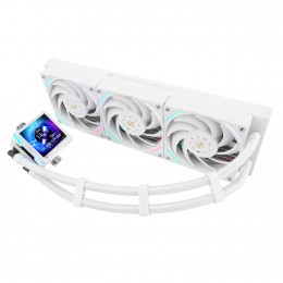 Система жидкостного охлаждения/ Water Cooling System Thermalright Elite Vision 360 (360mm, LED, White, ARGB/ Fans: 3x120mm, 69CFM, 27dBA, 2150RPM/ Pump height 63mm, Rad thickness 27mm/ S: 1700, 1200, 1851, 115X, 2011, 2066, AM5, AM4)