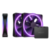 Кулер для корпуса ПК/ Case Cooler NZXT F120 RGB DUO Triple Pack (120x120x25mm, 4-pin PWM, RGB, 48.58CFM, 29dBA, 1800RPM, White, 3pcs) NZXT