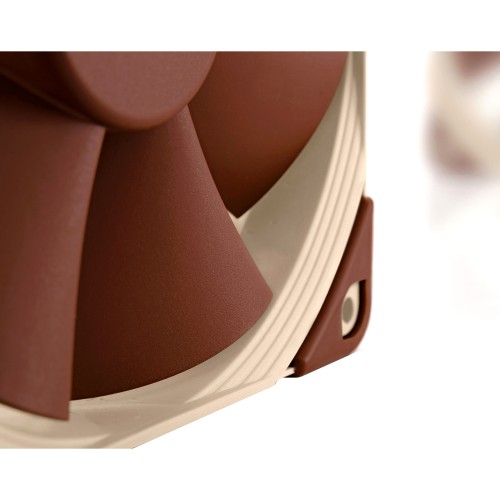Кулер для корпуса/ Case Cooler Noctua NF-F12 5V PWM (120x120x25mm, 4-pin PWM, 54.97CFM, 22.4dBA, 1500RPM, Beige/Brown)