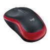 Мышь Logitech M185 черный/красный оптическая 1000dpi беспров. USB для ноутбука 2but (910-002633)