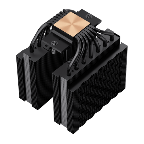 Кулер для процессора PCCooler RT720 TC BK: Высокопроизводительное охлаждение (270W, 4-pin PWM, 73.32CFM) для AM5/AM4 в черном исполнении