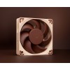 Кулер для корпуса/ Case Cooler Noctua NF-A6x15 PWM (60x60x15mm, 4-pin PWM, 23.4CFM, 19.8dBA, 3500RPM, Beige/Brown)