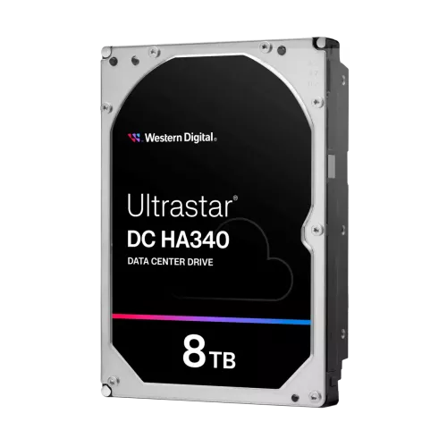 Жесткий диск/ HDD WD SATA 3.2 LFF Server 8Tb Ultrastar DC HA340 7200 6Gb/s 256MB 1 year warranty (replacement HUS728T8TALE6L4, HUH721008ALE604, ST8000NM017B)