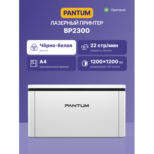 Покупка лазерного принтера Pantum BP2300 - Высокое качество печати и надежность