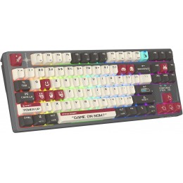 Клавиатура A4Tech WS87 механическая серый/красный USB беспроводная BT/Radio for gamer LED