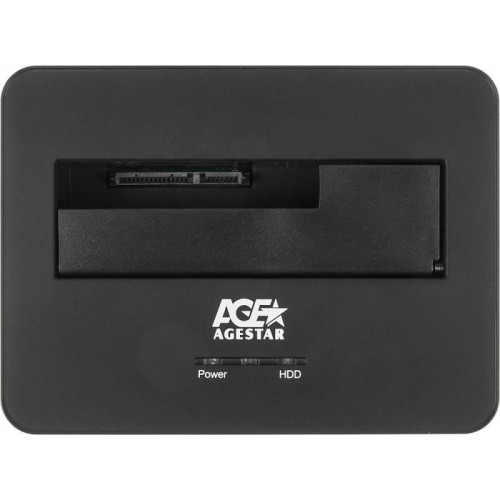 Док-станция AgeStar 3UBT7 для HDD SATA III с USB 3.0 - Серебристый алюминий и пластик