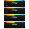 Память оперативная/ Kingston 32GB 3600MT/s DDR4 CL17 DIMM (Kit of 4) FURY Beast RGB Kingston