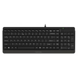 Клавиатура A4Tech FK15 черный USB (FK15 BLACK) кабель 1.5м