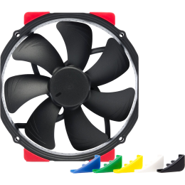 Кулер для корпуса/ Case Cooler Noctua NF-A15 HS-PWM chromax.black.swap (140x150x25mm, 4-pin PWM, 82.5CFM, 24.6dBA, 1500RPM, Black)