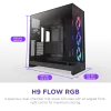 Корпус без блока питания/ Case NZXT H9 Flow RGB (2025), Midi-Tower, TG, 3x140mm RGB + 1x120mm, 2xUSB-A 3.2 + 1xUSB-C 3.2, E-ATX, ATX, mATX, mITX Black NZXT