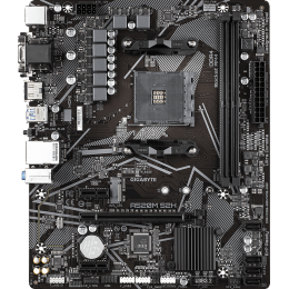 Материнская плата/ MB GIGABYTE AMD A520 sAM4, 2xDDR4(64GB), D-SUB/DVI-D/HDMI 2.1, 1xPCIe 3.0x16, 2xPCIe 3.0, 1xLAN, 4xSATA 6Gb/s, 1xM.2, 4xUSB 3.2, 2xUSB 2.0, 1xPS/2, mATX