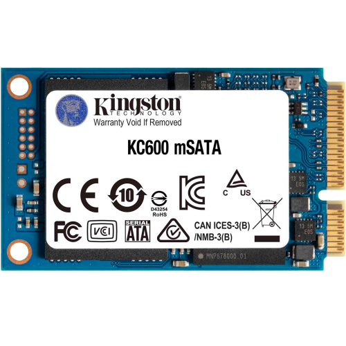 Купить Kingston SSD KC600 256GB mSATA – Высокоскоростной Твердотельный Накопитель с 3D TLC и DRAM буфером 256MB