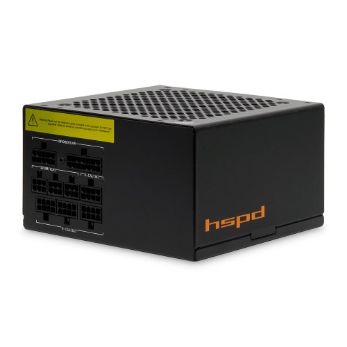 Блок питания/ Power Supply HSPD, 850W 80+ Gold (ATX, 2.52, Full modular, 1x24(20+4)pin 600mm, 2xCPU 8(4+4)pin 700mm, 2xPCIe*2 8(6+2)pin 600+150mm, 2xSATA*3 500+150+150mm, 1xMOLEX*3 500+150+150mm , Active, 120x120mm, 150x140x86mm, APFC, OVP, OPP, SCP, UVP,