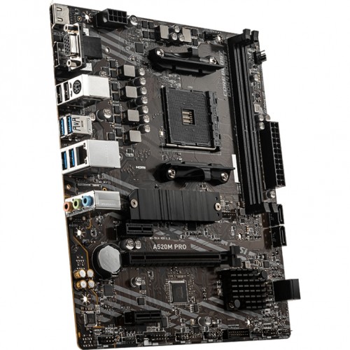 Материнская плата MSI A520 для AMD sAM4 | 64GB DDR4, HDMI 2.1, PCIe 3.0, mATX - Оптимальное решение для вашего ПК