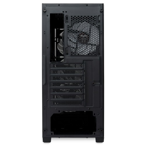 Корпус без блока питания HSPD M520: Mesh Mid Tower с 4x120mm ARGB, поддержка ATX/mATX/mITX, черный, 390x200x449 мм