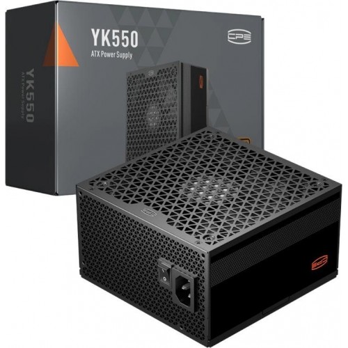 Блок питания PcCooler ATX 550W P5-YK550-B1F 80+ bronze (20+4pin) APFC 120mm fan 6xSATA Cab Manag RTL [P5-YK550-B1FWBK1-EU]