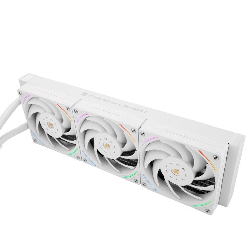 Водяное охлаждение для процессора/ Water Cooling System Thermalright Mjolnir Vision 360 (360mm, LED, White, ARGB/ Fans: 3x120mm, 69CFM, 27dBA, 2150RPM/ Pump height 65mm, Rad thickness 27mm/ S: 1700, 1200, 1851, 115X, 2011, 2066, AM5, AM4)