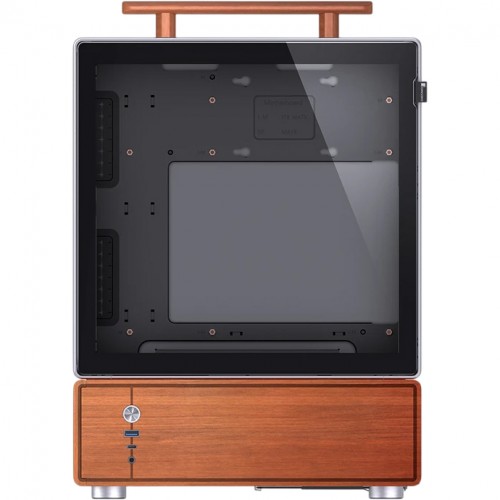 Корпус JONSBO T7 Mini-Tower без блока питания: стильный серебристый корпус для mATX и mITX с USB-A 3.0 и USB-C 3.2