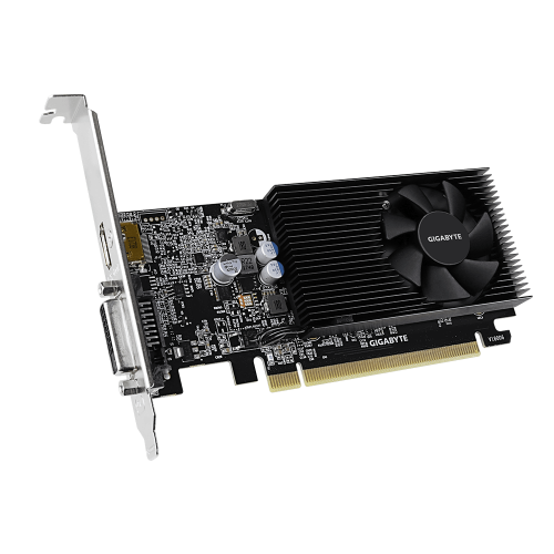 Видеокарта/ VGA GIGABYTE NVIDIA GeForce GT 1030 2GB, DDR4/64-bit, PCIe 3.0, 1xDVI-D, 1xHDMI 2.0, 1-slot Gigabyte