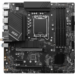 Материнская плата/ MB MSI INTEL B760 s1700, 4xDDR4(128GB), 2xHDMI 2.1/2xDP, 1xPCIe 4.0x16, 1xPCIe 3.0x16, 1xPCIe 3.0, 1xLAN (2.5GbE), Wi-Fi, BT, 4xSATA 6Gb/s, 2xM.2, 4xUSB 3.2, 2xUSB 2.0, 1xPS/2, mATX