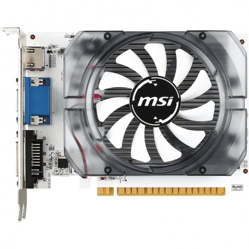 Видеокарта/ VGA MSI NVIDIA GeForce GT N730-2GD3V3 2GB, DDR3/128-bit, PCIe 2.0, 1xD-Sub, 1xHDMI 1.4, 1xDVI-I, 1-slot MSI
