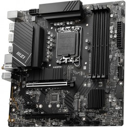 Материнская плата/ MB MSI INTEL B760 s1700, 4xDDR4(128GB), 2xHDMI 2.1/2xDP, 1xPCIe 4.0x16, 1xPCIe 3.0x16, 1xPCIe 3.0, 1xLAN (2.5GbE), Wi-Fi, BT, 4xSATA 6Gb/s, 2xM.2, 4xUSB 3.2, 2xUSB 2.0, 1xPS/2, mATX