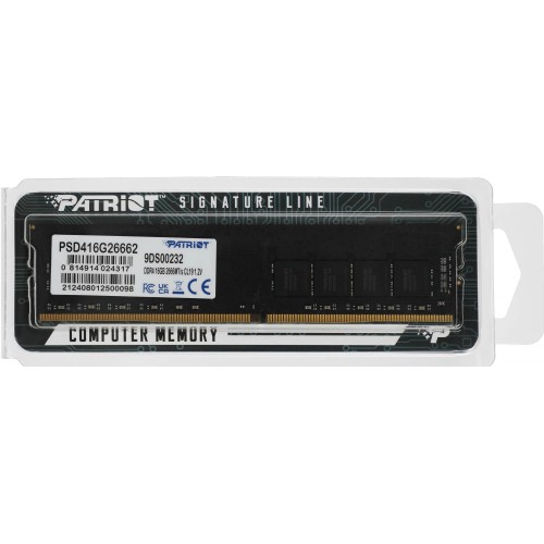 Память DDR4 16GB 2666MHz Patriot PSD416G26662 - Высокопроизводительный модуль для ПК