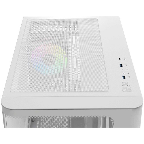 Корпус ПК Ocypus Iota C70 Curve WH ARGB - Midi-Tower с 4x120mm ARGB, USB-C 3.1 и поддержкой ATX/mATX/mITX